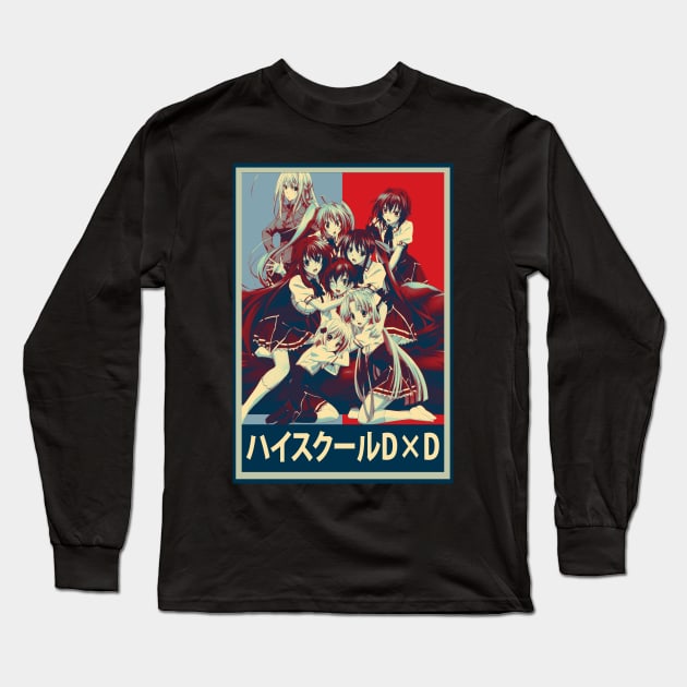 Harem King High School DxD Graphic Tee for Anime Fans Long Sleeve T-Shirt by Thunder Lighthouse